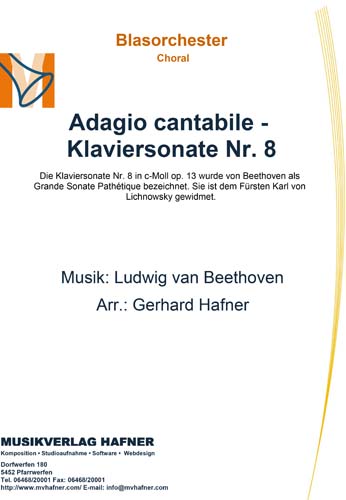 Adagio cantabile - Klaviersonate Nr. 8 - Blasorchester - Choral 