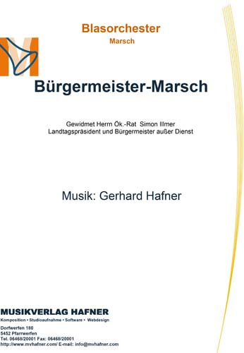 Bürgermeister-Marsch - Blasorchester - Marsch 