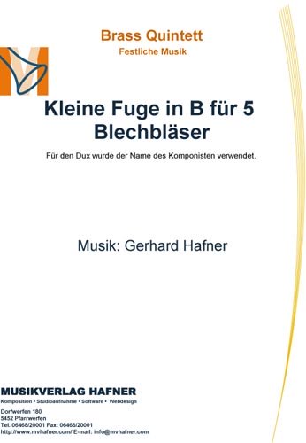 Kleine Fuge in B für 5 Blechbläser - Brass Quintett - Festliche Musik 