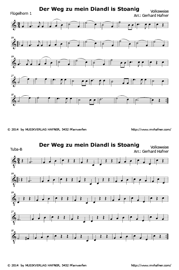 Der Weg zu mein Diandl is Stoanig - Tanzlmusi - Walzer 