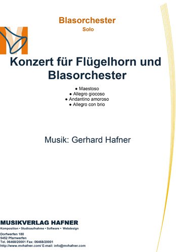 Konzert für Flügelhorn und Blasorchester - Blasorchester - Solo Trompete, Flügelhorn