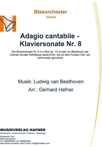 Adagio cantabile - Klaviersonate Nr. 8 - Blasorchester - Choral 